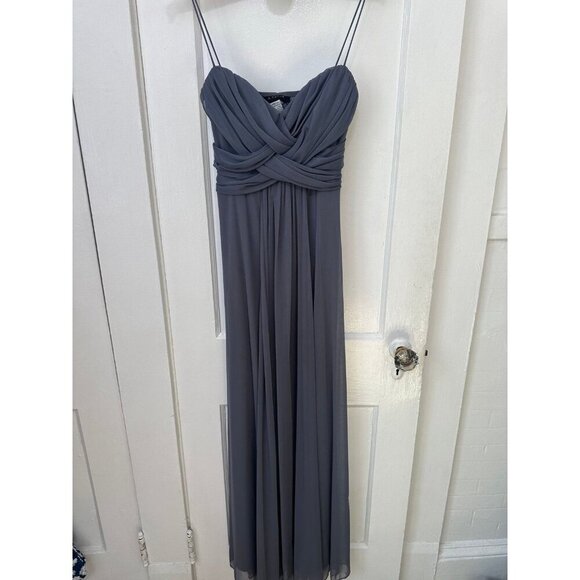 B. Darlin women’s size 3/4 gray maxi dress - Picture 2 of 12